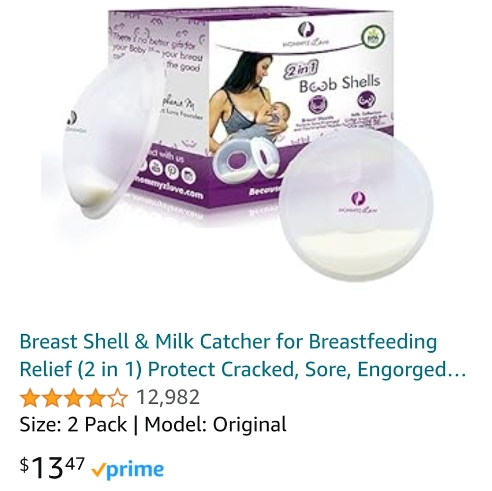 6 (3 Sets) Breast Shell & Milk Catcher - White